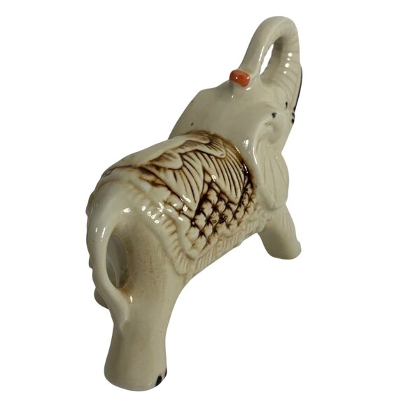VTG Ceramic Good Luck Hand-Painted Decorative Elephant Figurine Made In Brazil - Picture 4 of 9